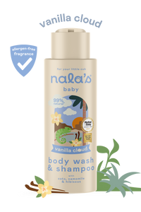 Nala's Baby Vanilla Cloud Body Wash & Shampoo 400ml