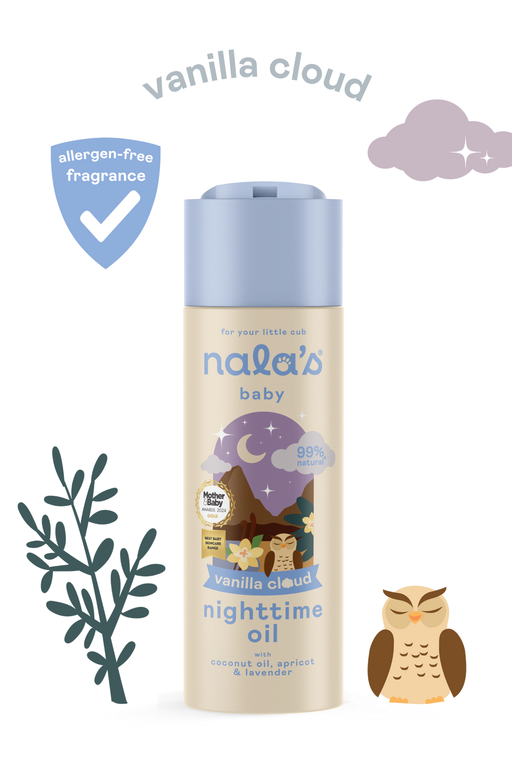 Vanilla Cloud Nighttime Oil 200ml