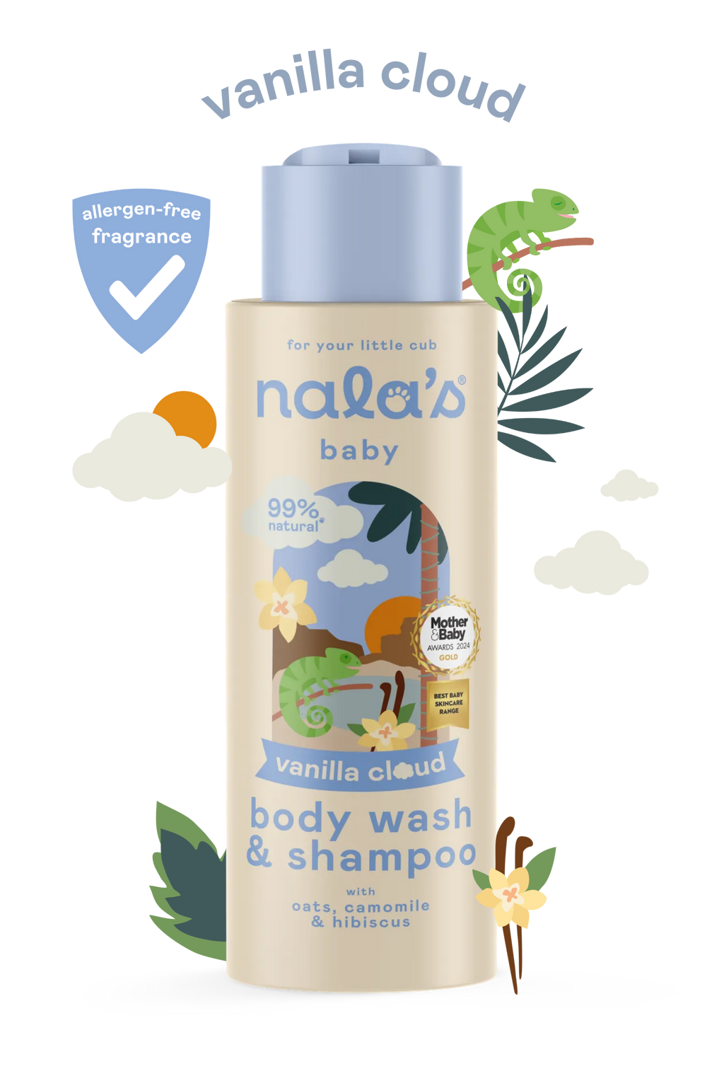 Vanilla Cloud Body Wash & Shampoo 400ml