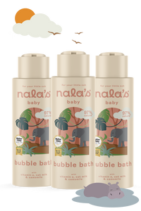 Nala's Baby Bubble Bath 400ml - pack of 3