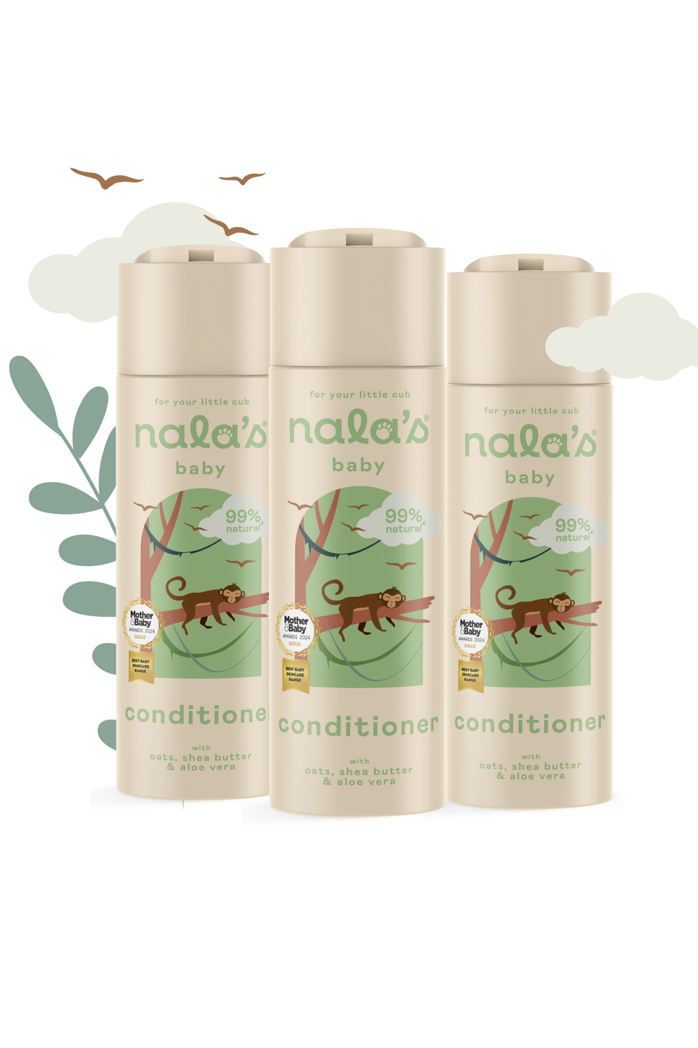 Nala's Baby Hair Conditioner 200ml - pack of 3